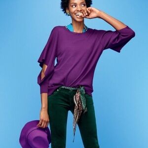 CAbi 3708 Peek Pullover Top Size Medium